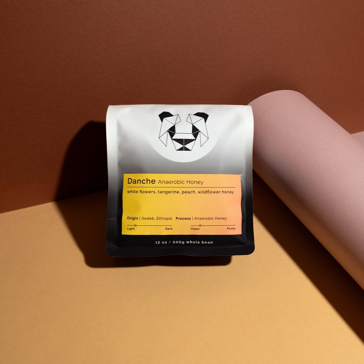 Danche - Anaerobic Honey coffee, showcasing Ethiopian specialty beans processed innovatively. Features Negusse Debela's unique anaerobic red honey method, enhancing florality and vibrant acidity.